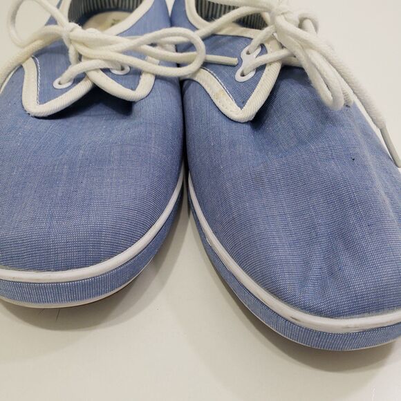 Grasshoppers Womens Casual Blue Canvas Walking Shoes, Size 7W - Picture 5 of 8